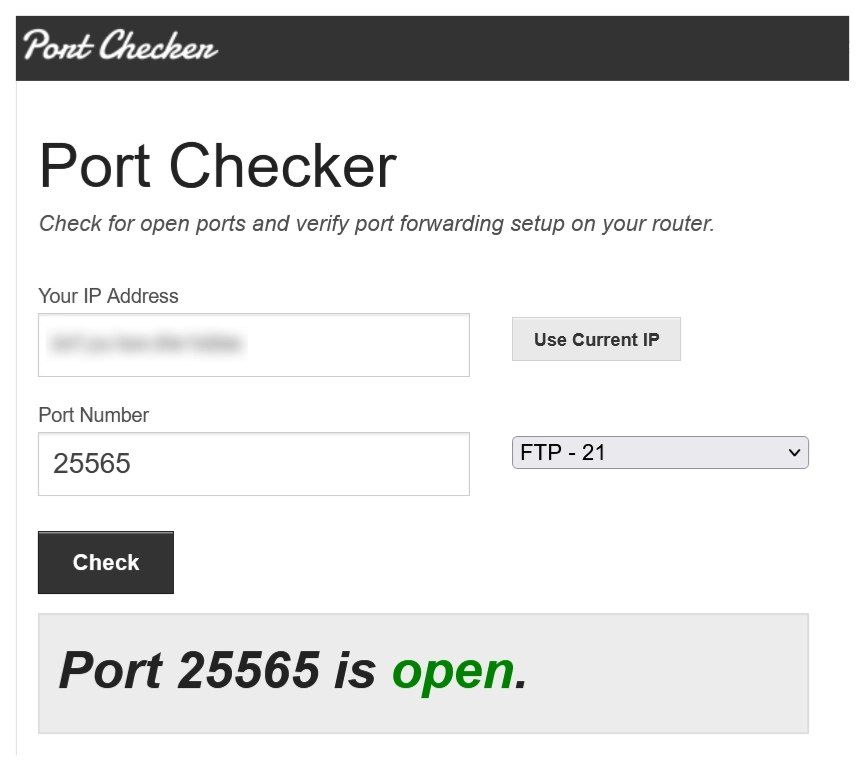 Select your version from the dropdown and the click the server text