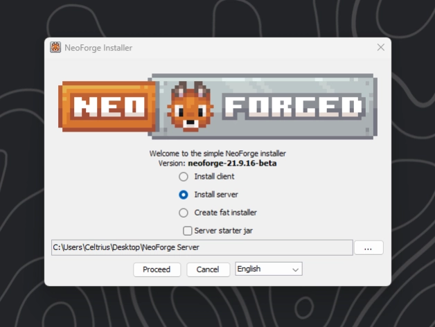 NeoForge Server installer