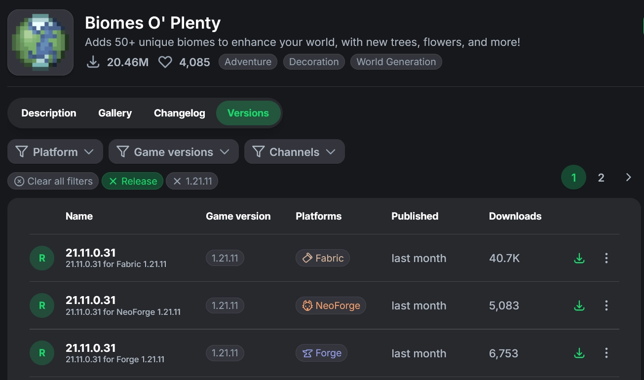 NeoForge Server installer